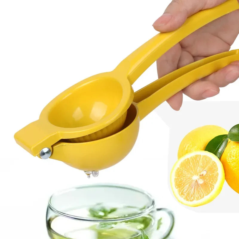 Aluminum Alloy Manual Lemon and Orange Juicer – Portable Hand-Press Squeezer for Fresh Juice, Eco-Friendly Kitchen Tool