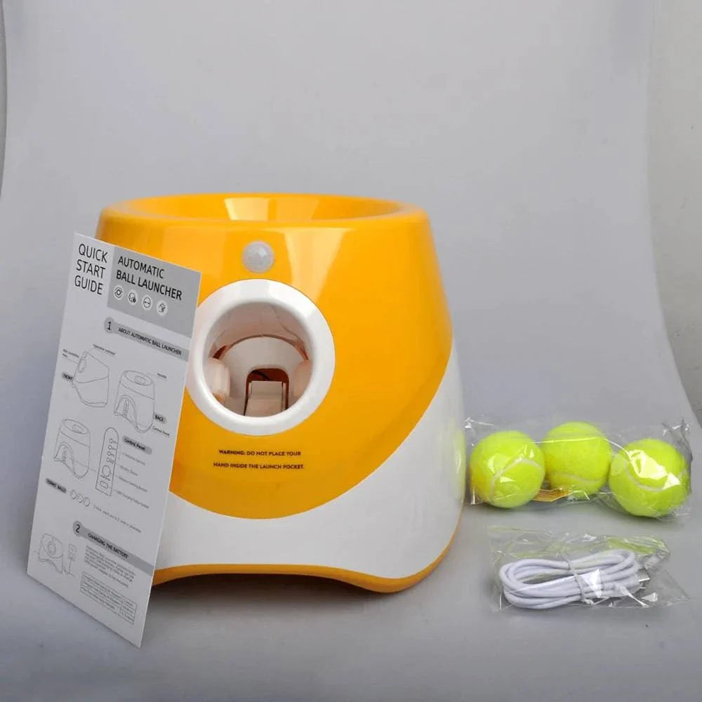 Automatic Tennis Ball Launcher: Interactive Dog Training Toy