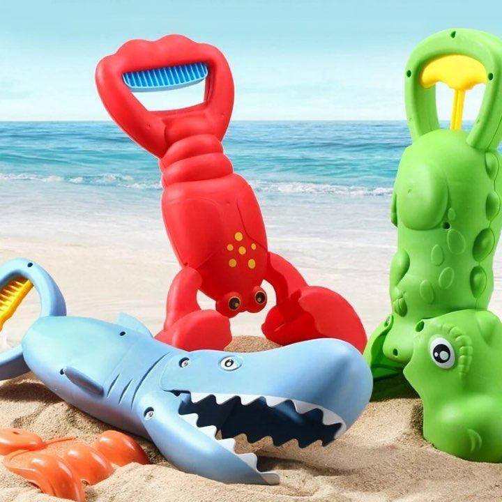 Baby Bath and Beach Toys - Colorful Claw Catchers for Sand Play, Swimming Pools, and Outdoor Games